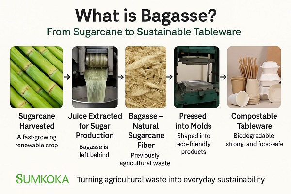 Manufacturing Process of Sugarcane Bagasse Tableware