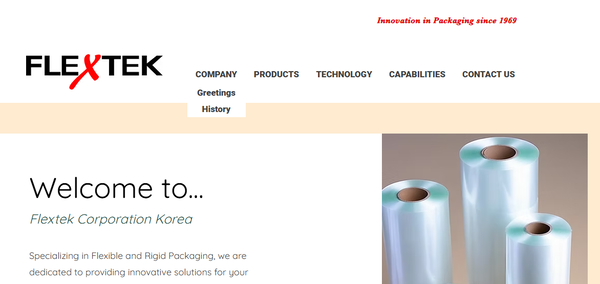 Flextek Corporation Korea English Page