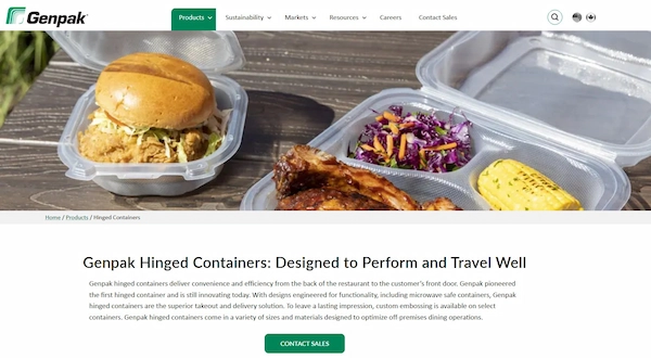 Genpak Hinged Containers