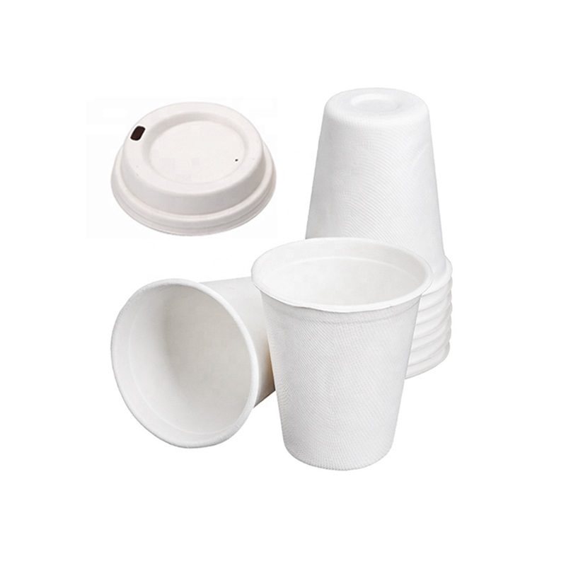 8oz 12oz 16oz Compostable Bagasse Coffee Cups