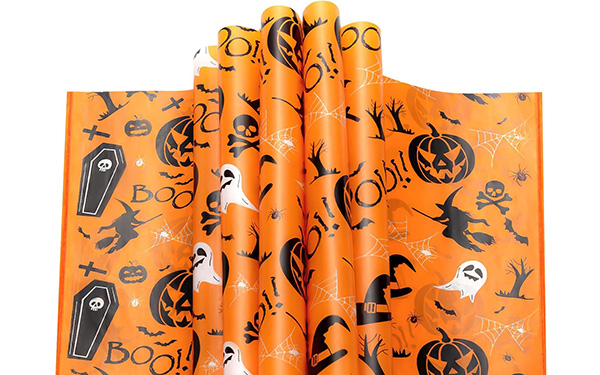 Wax paper with halloween prints