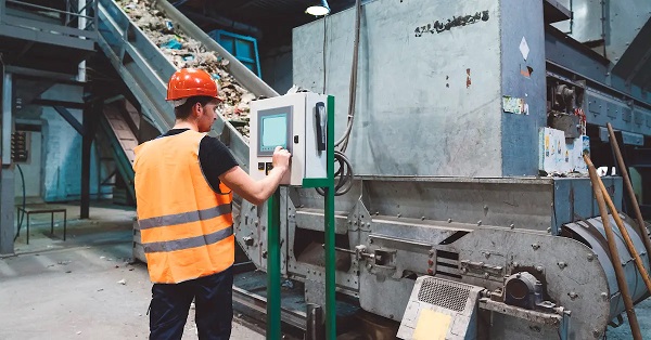 Compostable paper on the machine