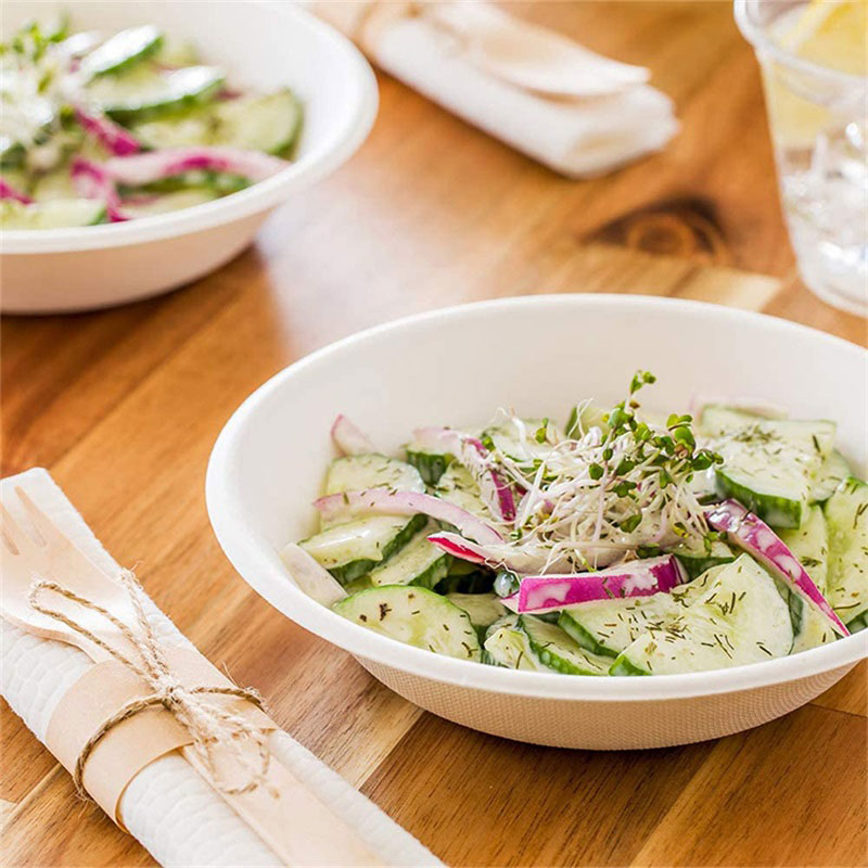 6” 7” Grease Resistant Biodegradable Salad Bowls