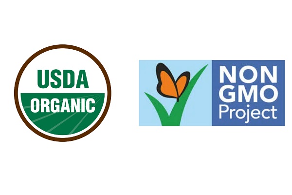 USDA Organic and Non-GMO Project Verified
