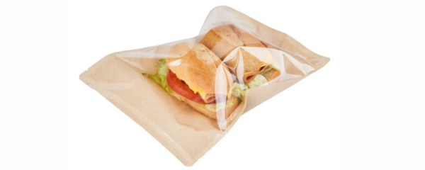Burgers in a heat-sealed plastic bag