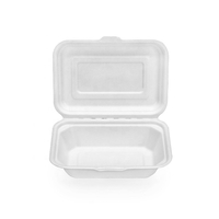 450ml Compostable Sugarcane Bagasse Clamshell for Food