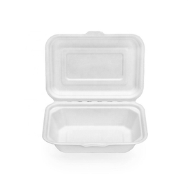 450ml Compostable Sugarcane Bagasse Clamshell for Food