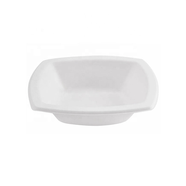 Biodegradable Eco Friendly 12 Oz Bagasse Square Bowl