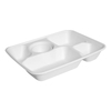 11 Inch Compostable Sugarcane 5 Compartment Disposable Food Tray