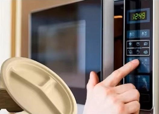 Compostable bagasse Takeaway Plates are microwave safe.