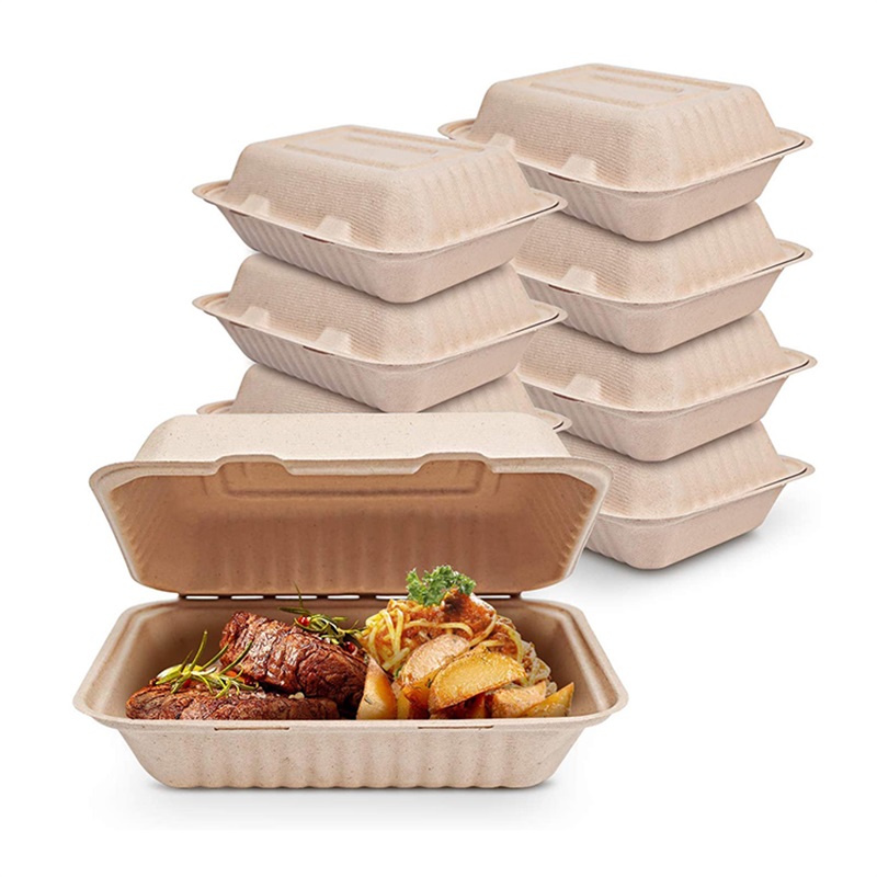 Compostable Oven Safe Sugarcane Bagasse Food Container