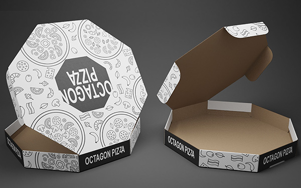 Octagonal Pizza box designs
