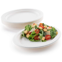 Oval 10" 12" Sugarcane Compostable Plates for Party