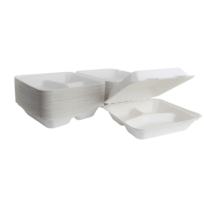 Wholesale 9 Inch 3 Compartment Bio Sugarcane Container from China ...