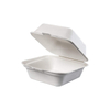 Biodegradable 6 Inch Sugarcane Bagasse Burger Clamshell Container