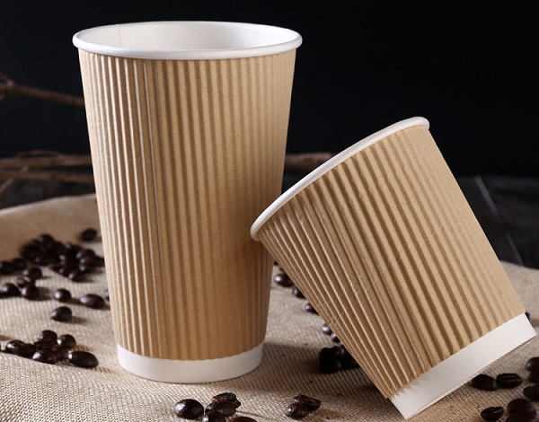 Ripple wall paper cup for coffee