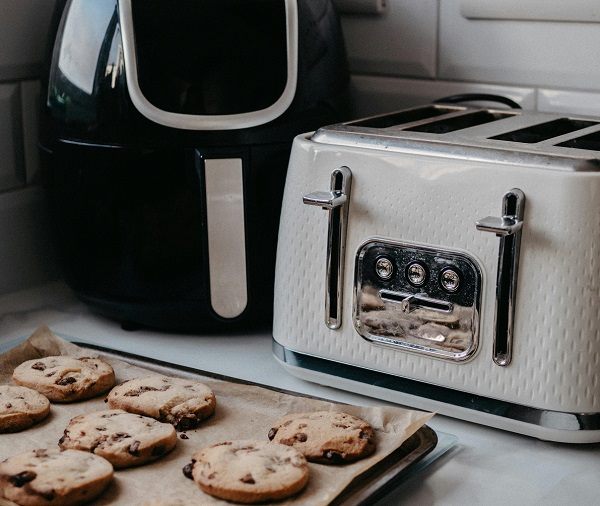 Use parchment paper when baking cookies in an air fryer.