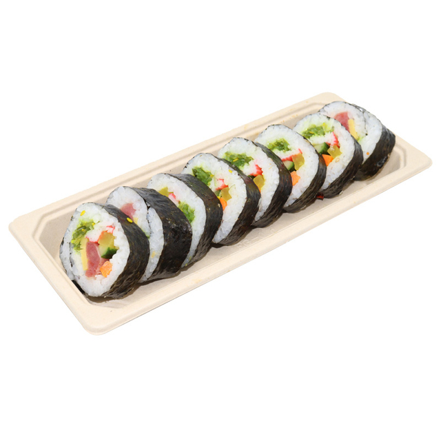 Compostable-Bagasse-Pulp-Take-Out-Sushi-Container-with-PET-Lid