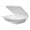 2 Compartment Bagasse Eco Friendly Takeaway Food Boxes