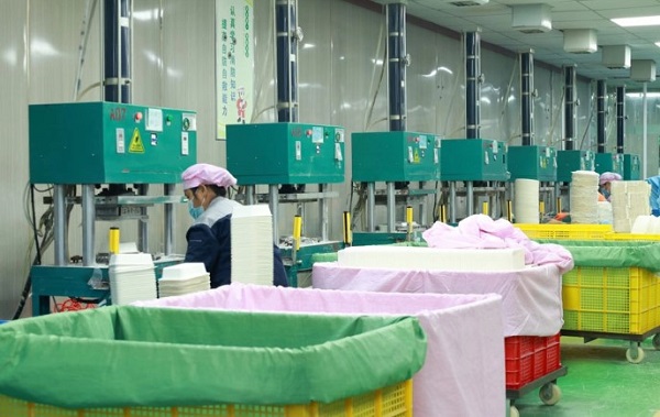The factory of sugarcane food container manufacturer Sumkoka.