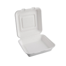 Eco-friendly 10 Inch Bagasse Clamshell Container