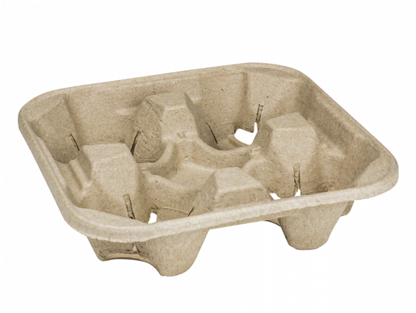 Cup holders made from renewable fibers