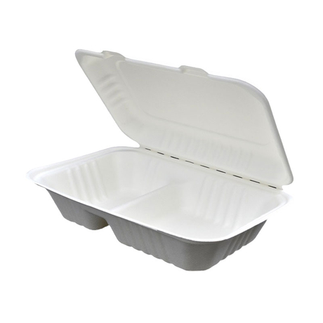 Sugar Cane Cuttlury Biodegradable Sugarcane Food Container for Burger Box