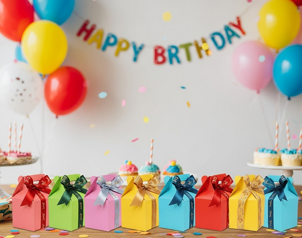 gable gift boxes in birthday party